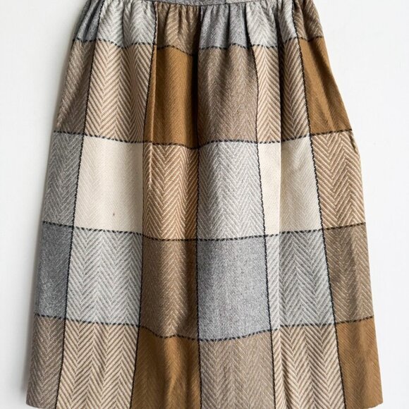 Vintage Phil Carry Window Pane plaid Pencil Skirt S - Picture 7 of 8